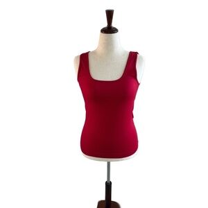 White House Black Market- Reversible True Red tank top - size M.